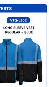 VTQ-L202 Long Sleeve Vest Regular Blue