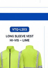 VTQ-L203 Long Sleeve Vest Hi-Vis Lime
