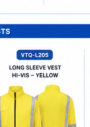 VTQ-L205 Long Sleeve Vest Hi-Vis Yellow