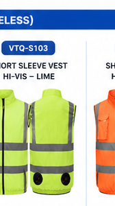 VTQ-S103 Short Sleeve Vest Hi-Vis Lime