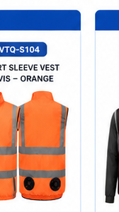VTQ-S104 Short Sleeve Vest Hi-Vis Orange
